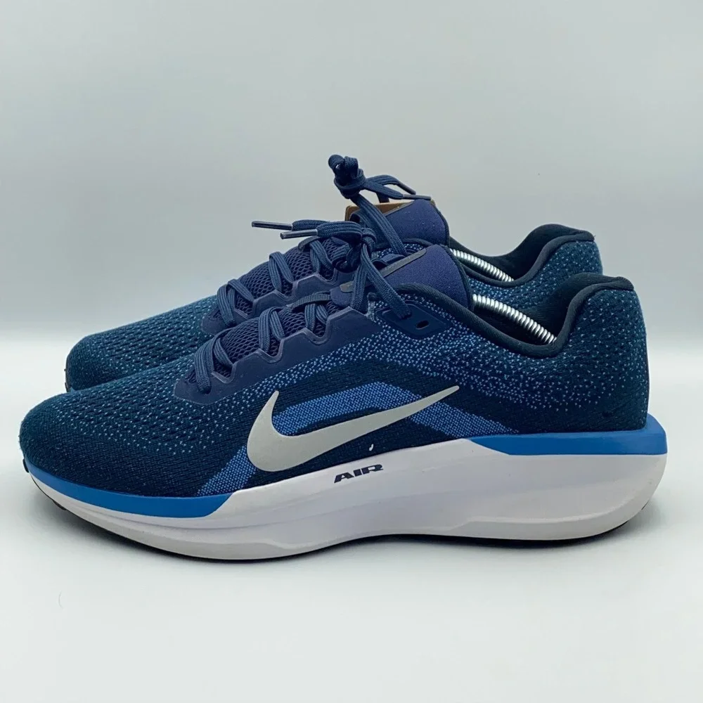 Nike Air Winflo 11 Running Shoes Midnight Navy Blue Men's Size 12 FJ9509-400